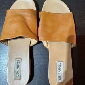 Steve Madden Women's Brown Slide Sandals 9